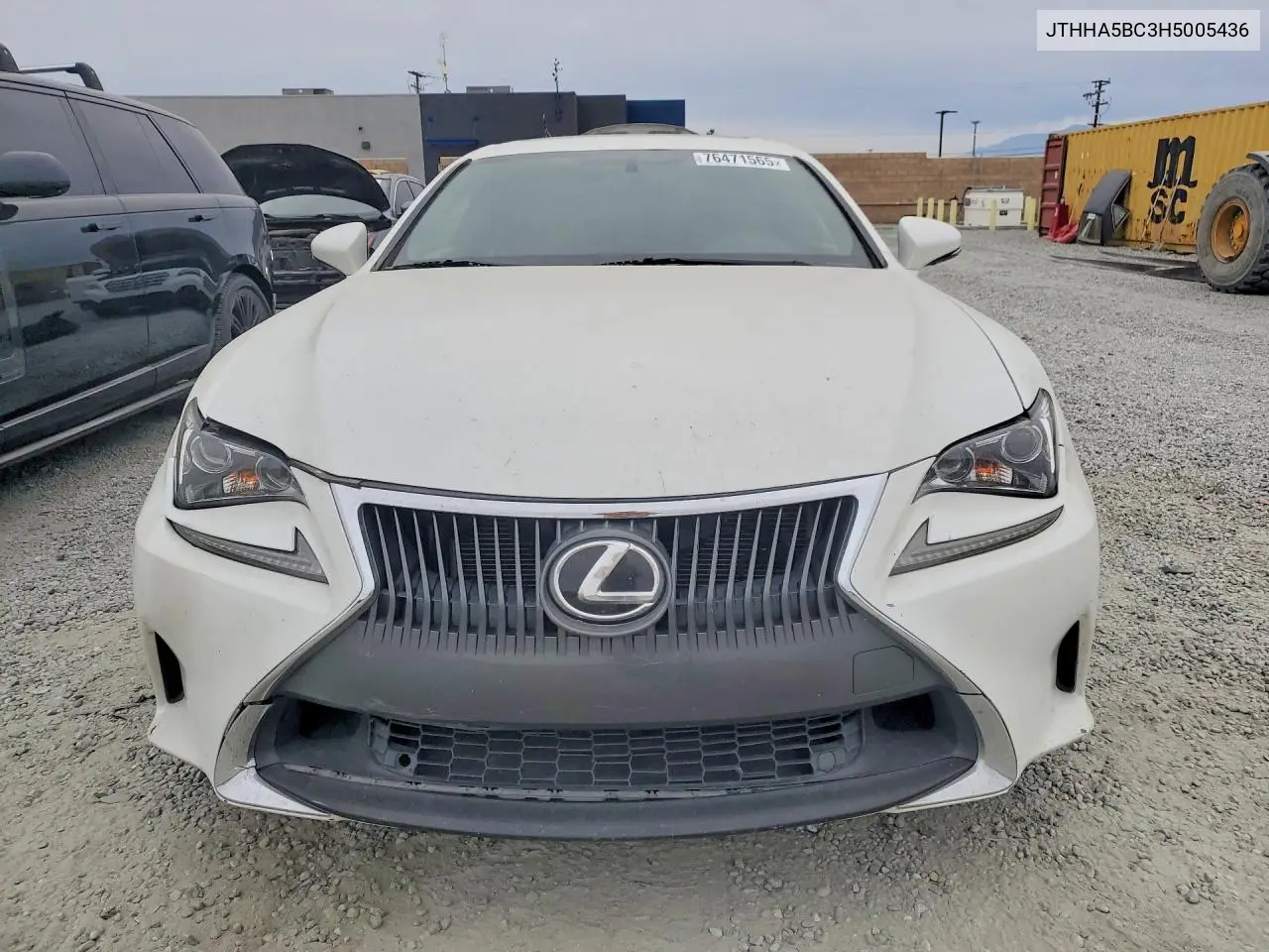 2017 Lexus Rc 200T VIN: JTHHA5BC3H5005436 Lot: 76471565