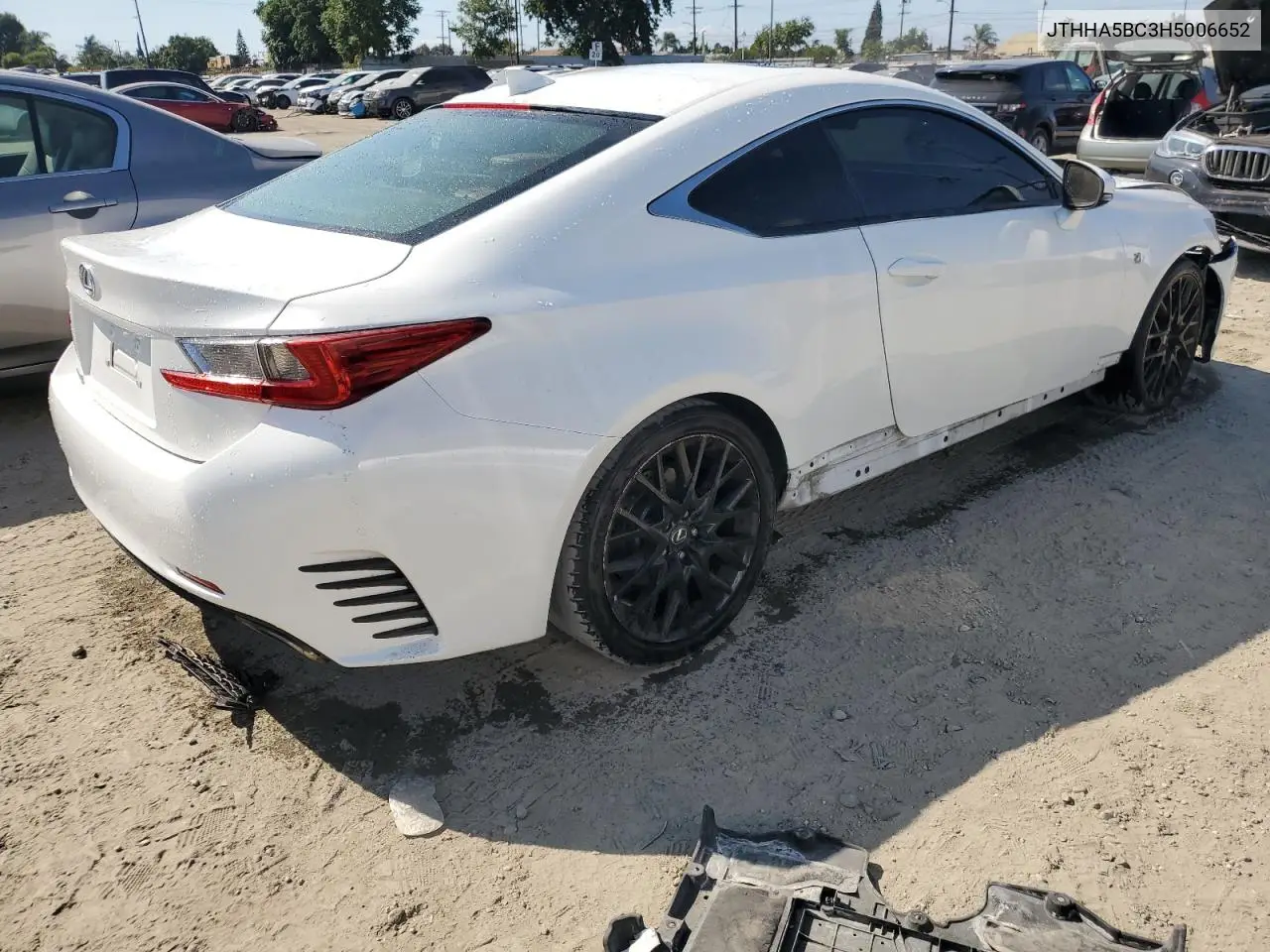 2017 Lexus Rc 200T VIN: JTHHA5BC3H5006652 Lot: 80369935