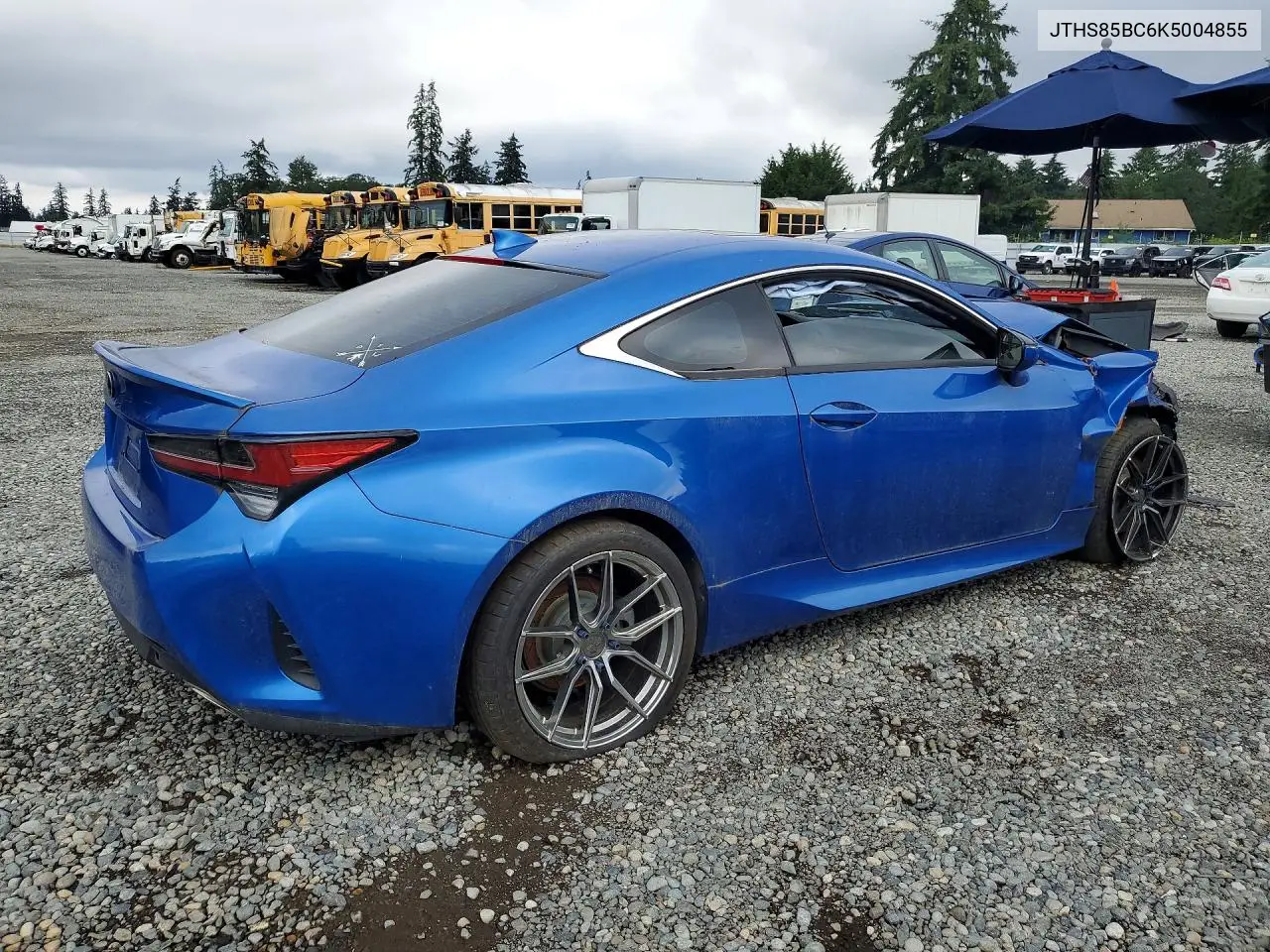 2019 Lexus Rc 300 VIN: JTHS85BC6K5004855 Lot: 60916506