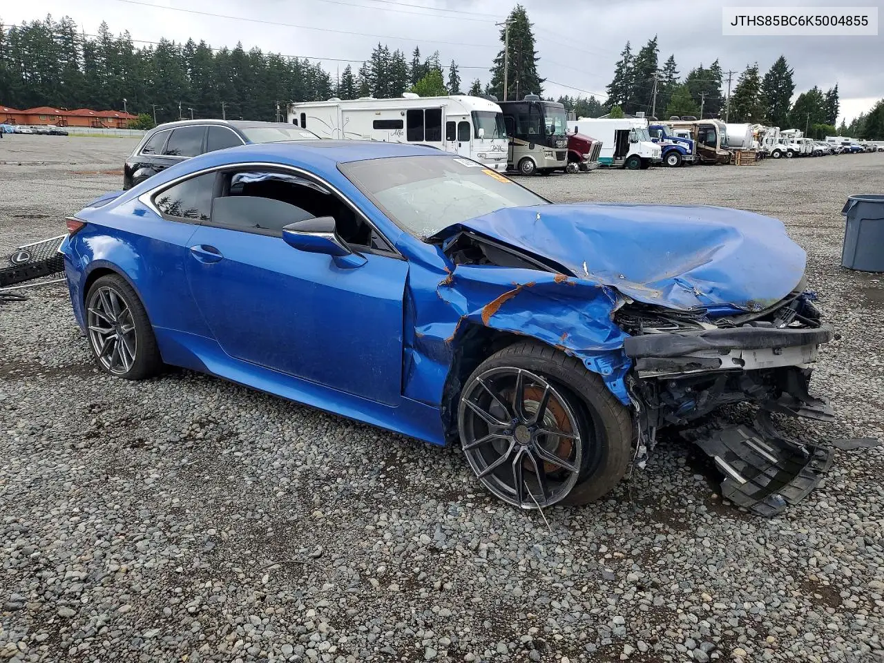 2019 Lexus Rc 300 VIN: JTHS85BC6K5004855 Lot: 60916506