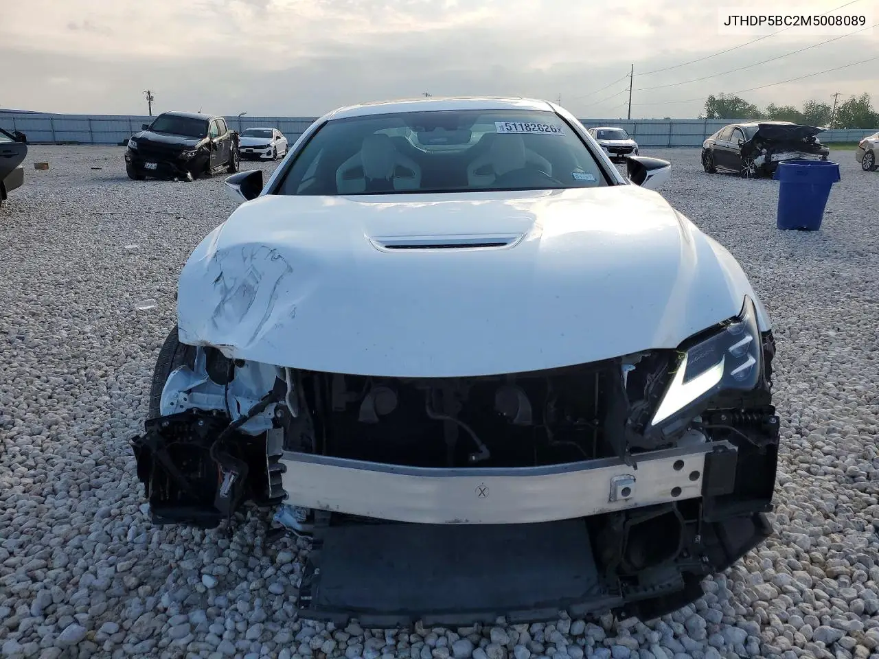 2021 Lexus Rc F Base VIN: JTHDP5BC2M5008089 Lot: 51182626