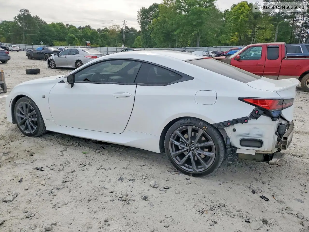 2022 Lexus Rc VIN: JTHGZ5BC3N5025640 Lot: 49149126