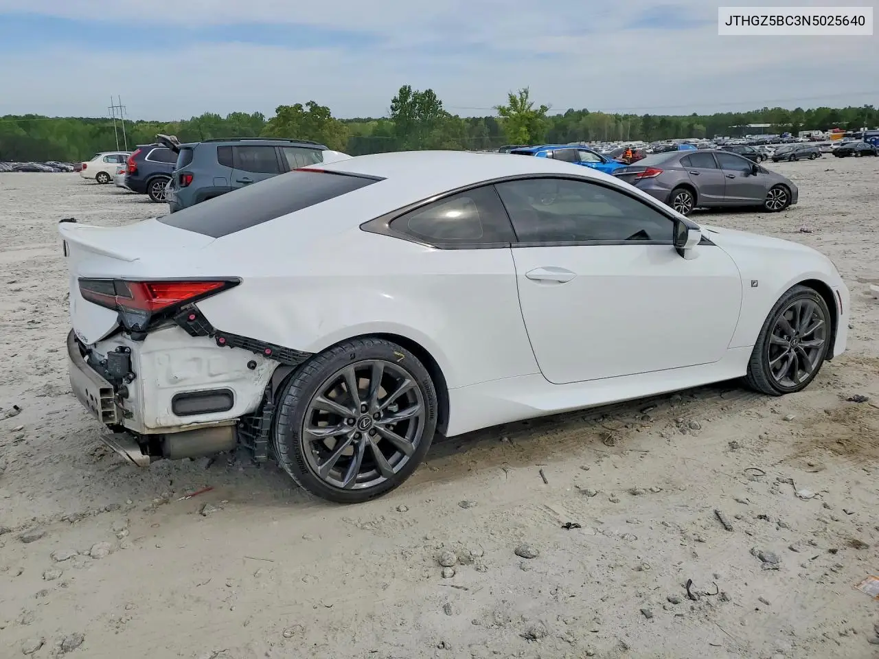 2022 Lexus Rc VIN: JTHGZ5BC3N5025640 Lot: 49149126