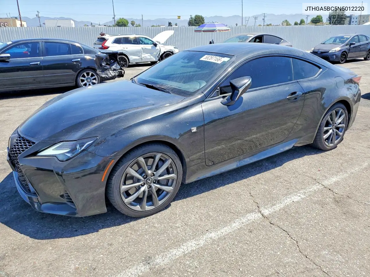 2022 Lexus Rc 300 F Sport VIN: JTHGA5BC5N5012220 Lot: 58287166