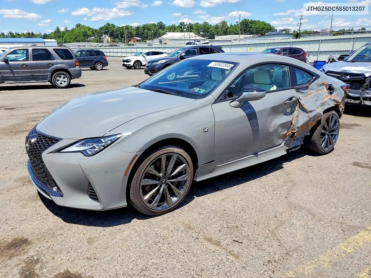 2025 Lexus Rc 350 F Sport VIN: JTHGZ5DC5S5013207 Lot: 58902866