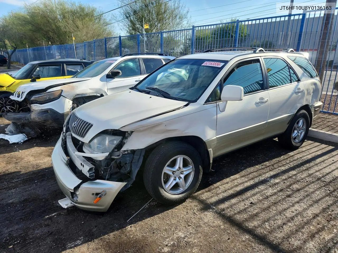 2000 Lexus Rx 300 VIN: JT6HF10U8Y0136163 Lot: 62163556