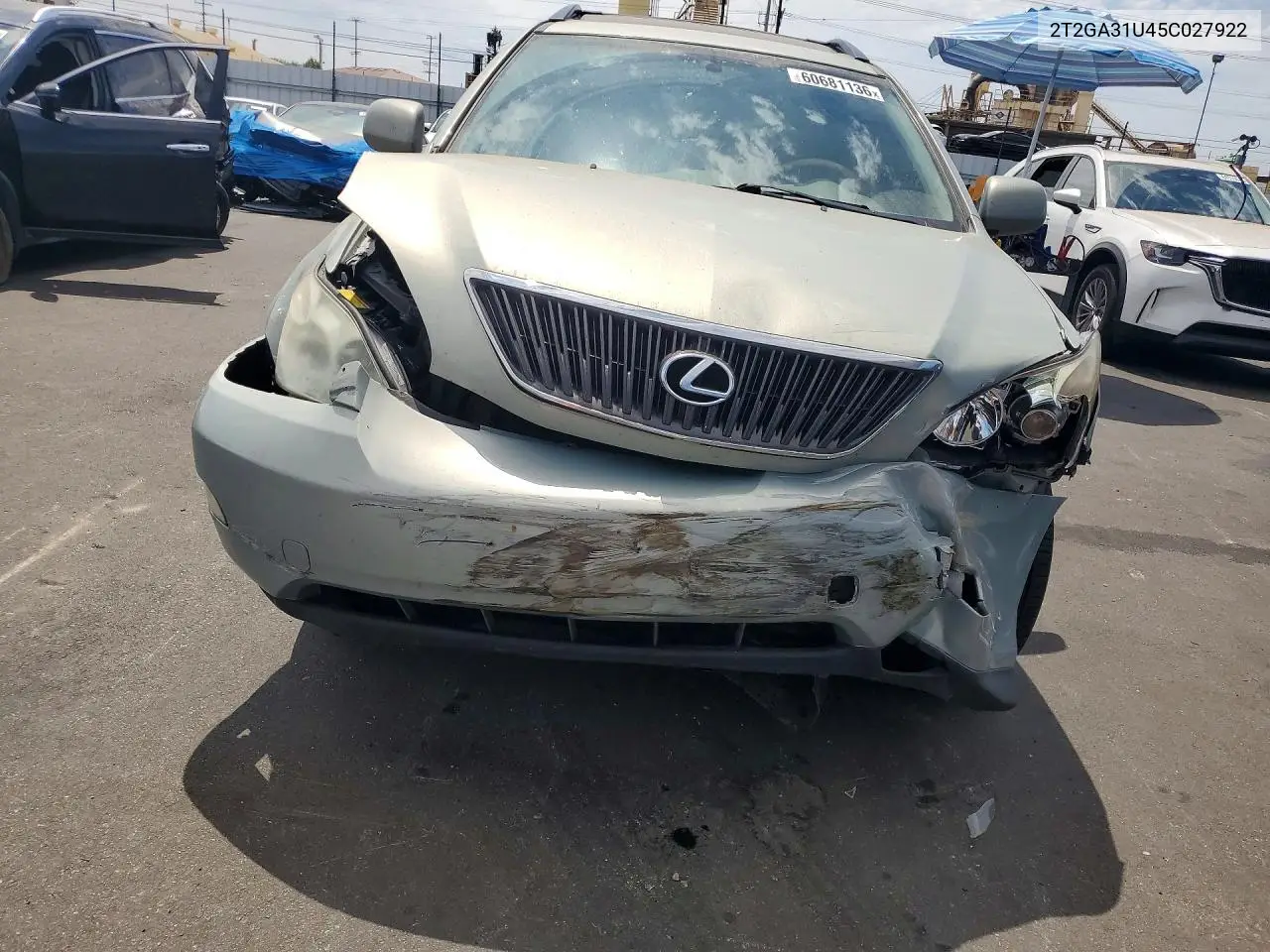 2005 Lexus Rx 330 VIN: 2T2GA31U45C027922 Lot: 60681136