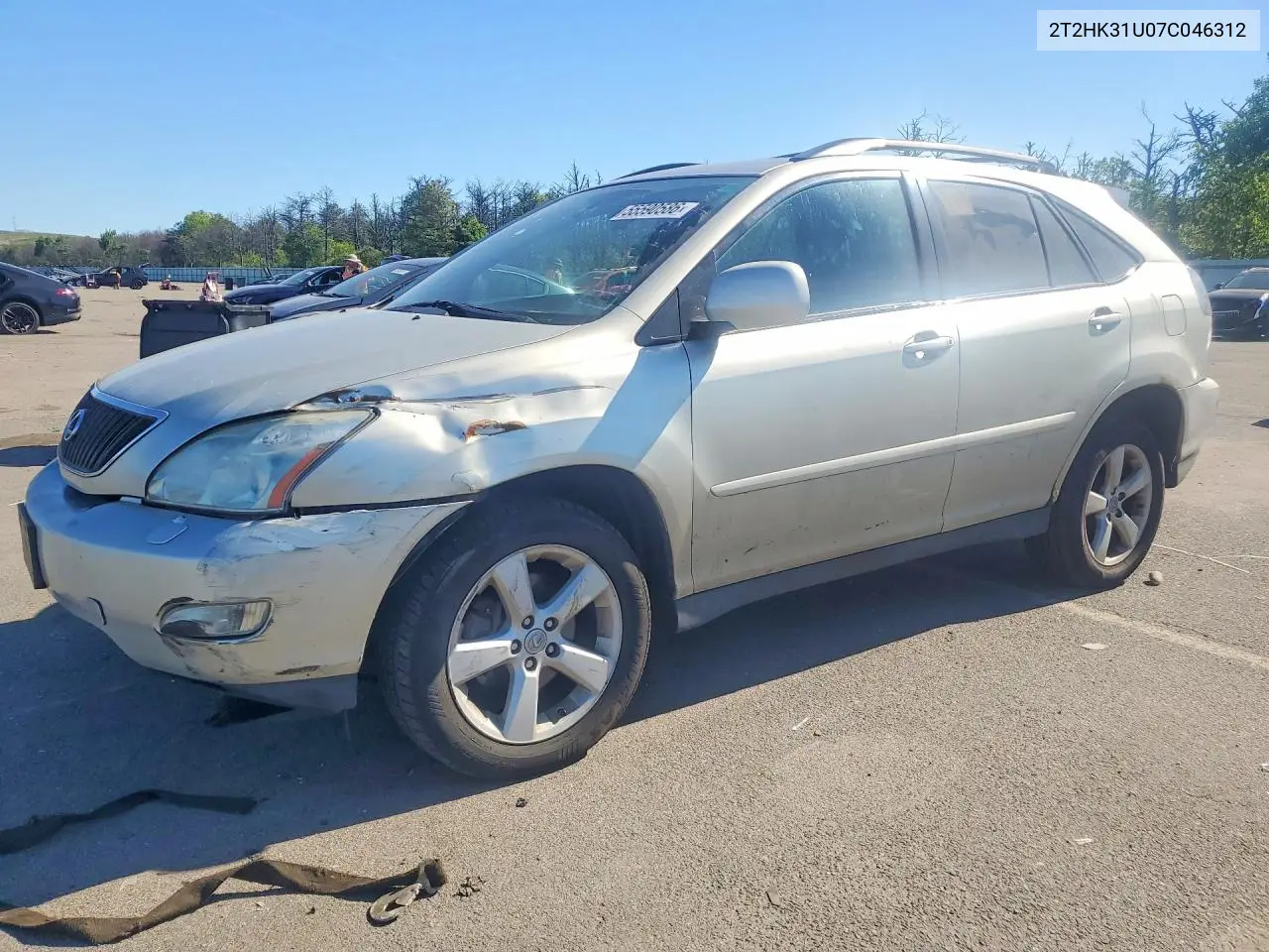 2007 Lexus Rx 350 VIN: 2T2HK31U07C046312 Lot: 55590586