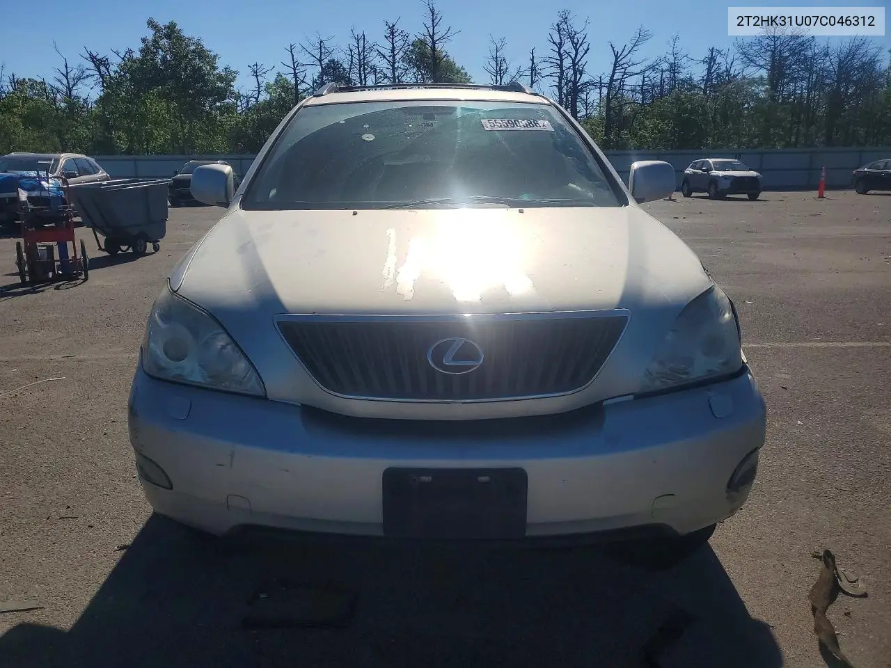 2007 Lexus Rx 350 VIN: 2T2HK31U07C046312 Lot: 55590586