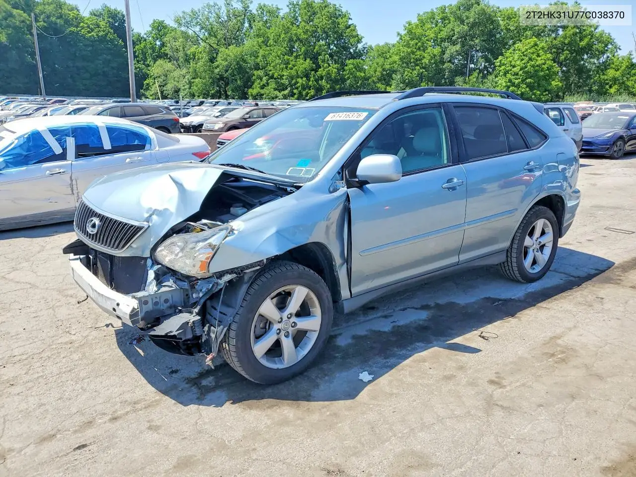 2007 Lexus Rx 350 VIN: 2T2HK31U77C038370 Lot: 61416376