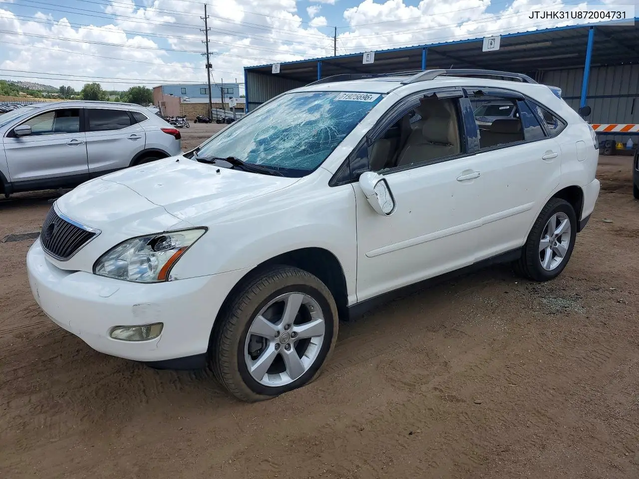 2007 Lexus Rx 350 VIN: JTJHK31U872004731 Lot: 61925696