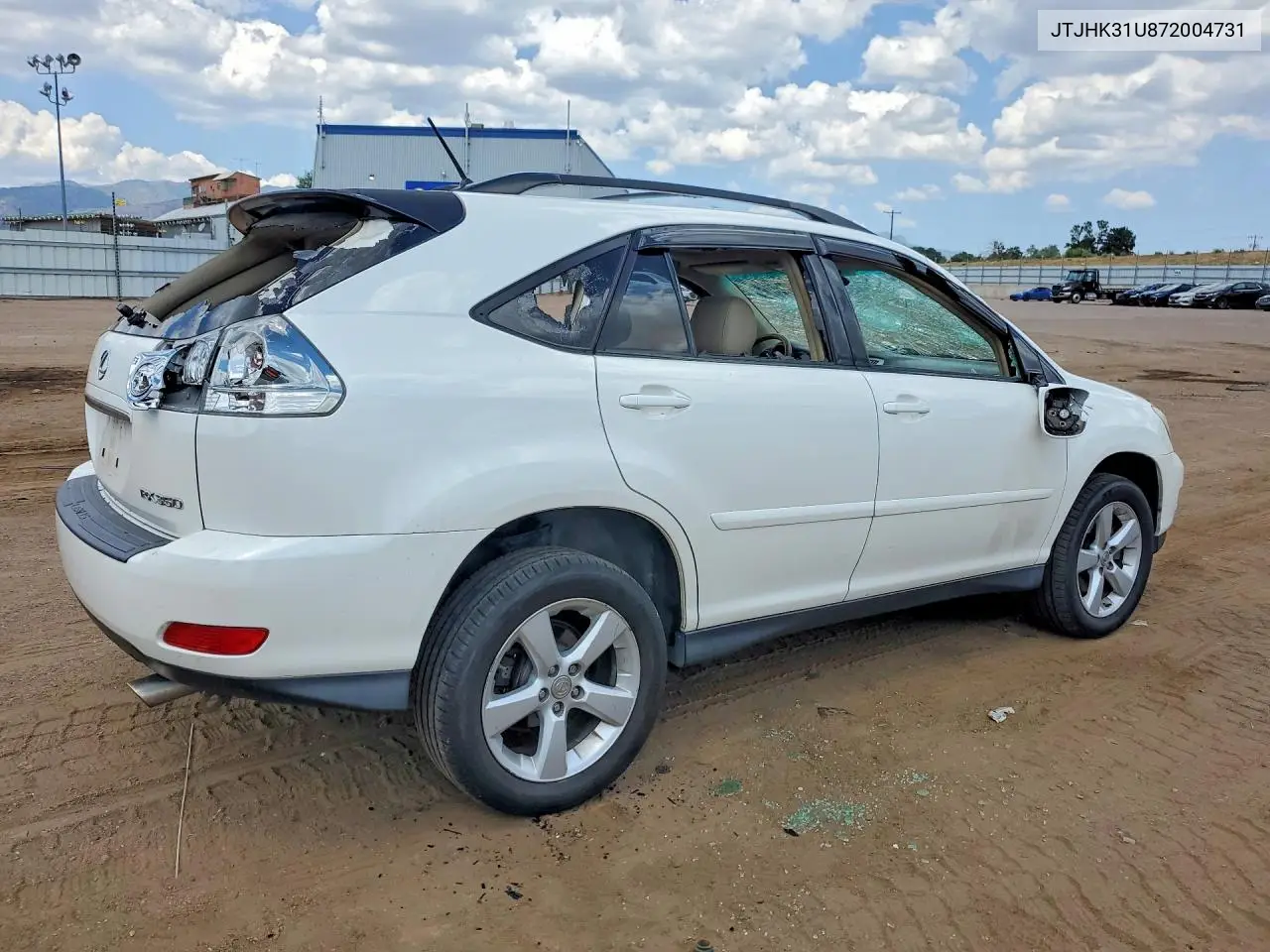 2007 Lexus Rx 350 VIN: JTJHK31U872004731 Lot: 61925696