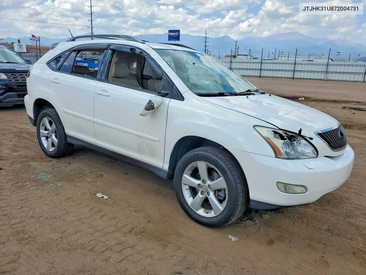 2007 Lexus Rx 350 VIN: JTJHK31U872004731 Lot: 61925696
