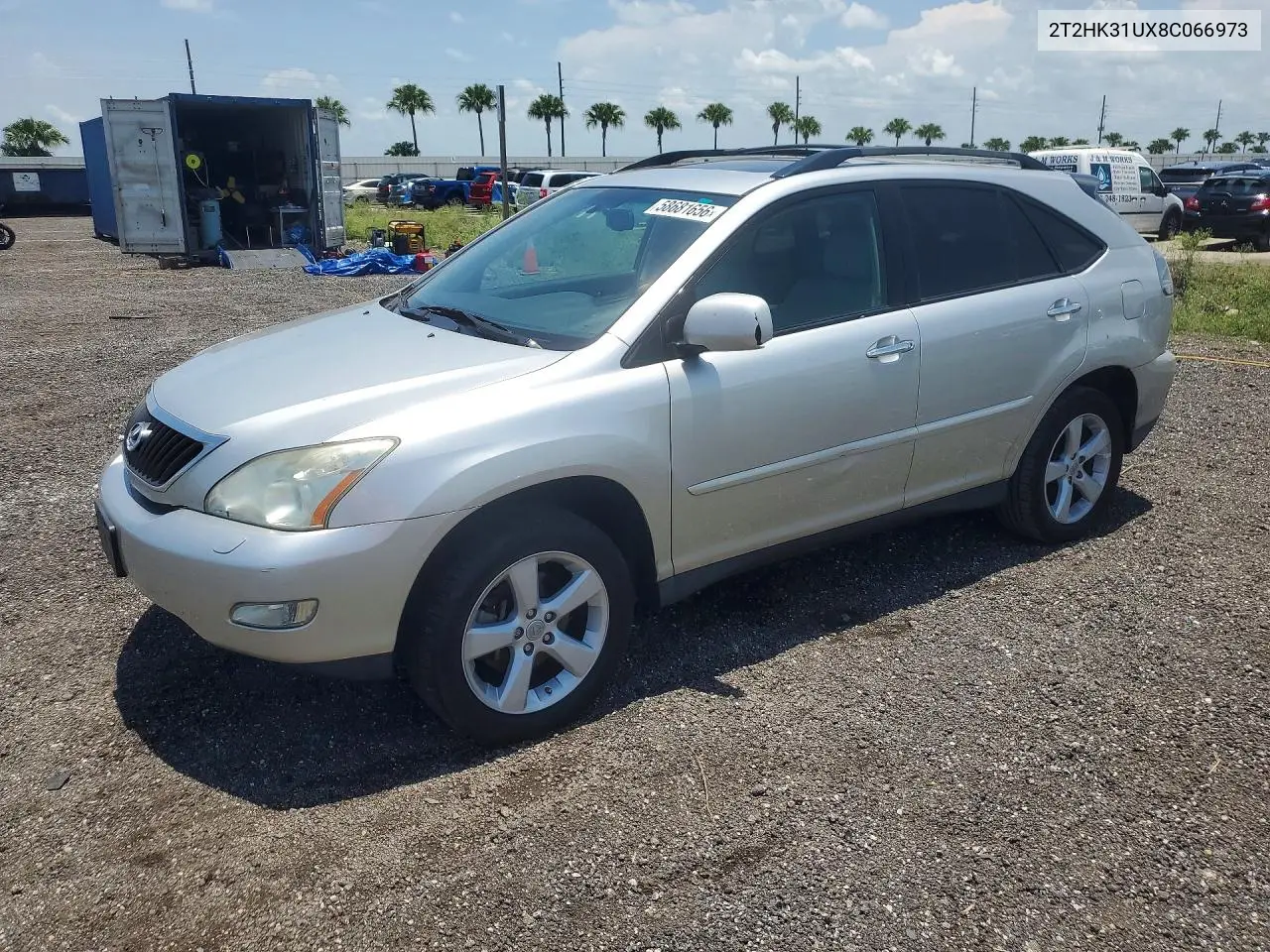 2008 Lexus Rx 350 VIN: 2T2HK31UX8C066973 Lot: 58681656