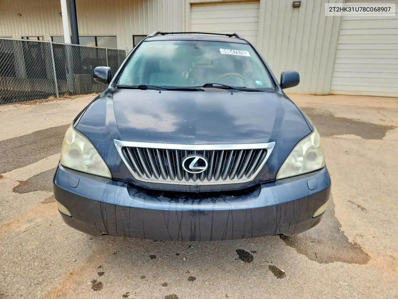 2008 Lexus Rx 350 VIN: 2T2HK31U78C068907 Lot: 59647576