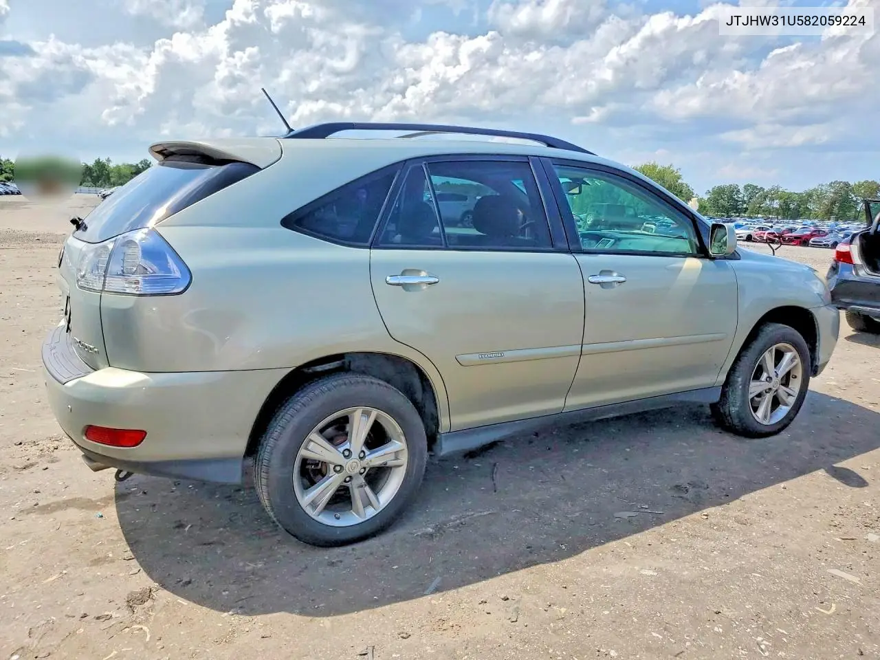 2008 Lexus Rx 400H VIN: JTJHW31U582059224 Lot: 59702236