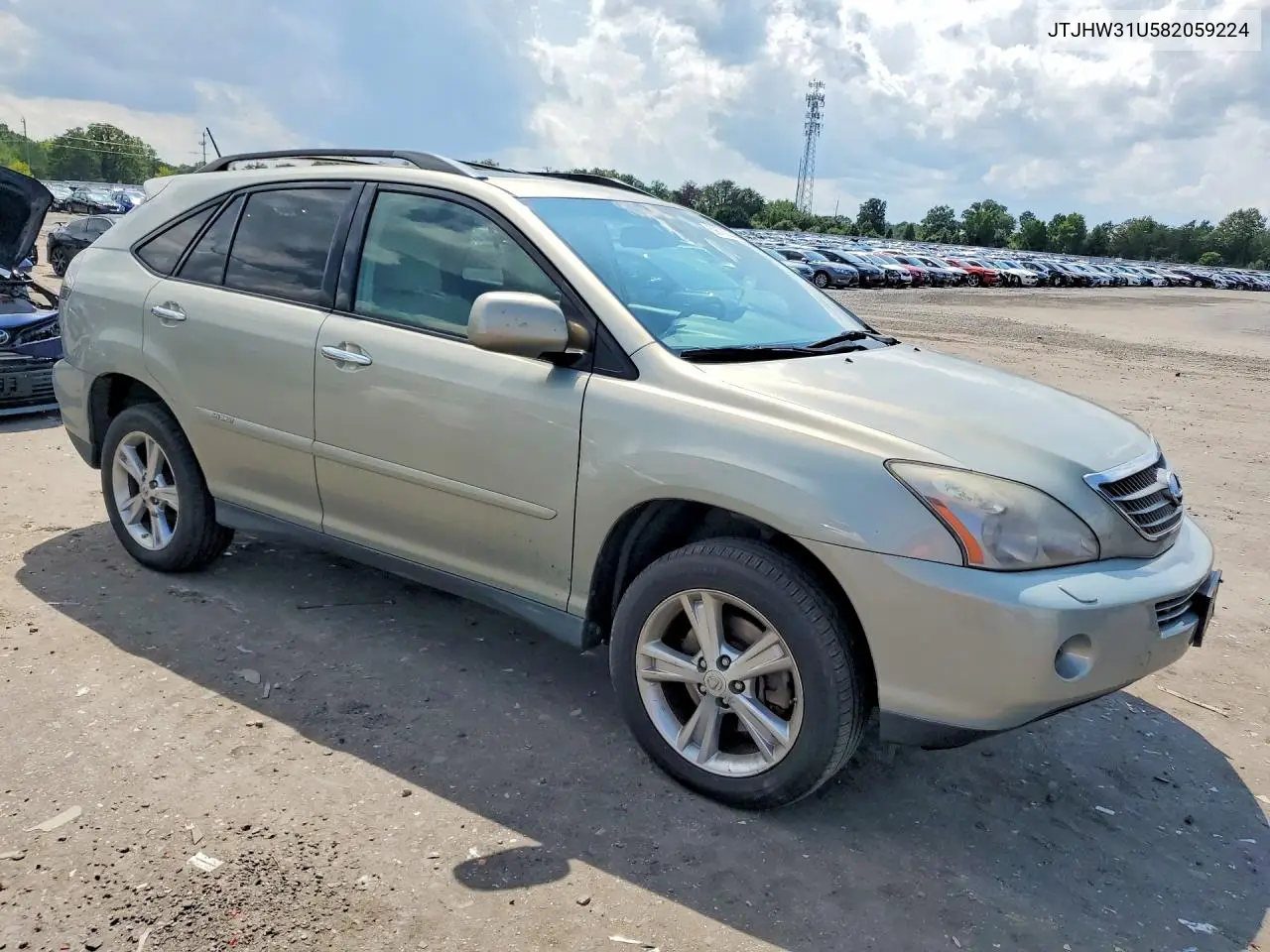 2008 Lexus Rx 400H VIN: JTJHW31U582059224 Lot: 59702236