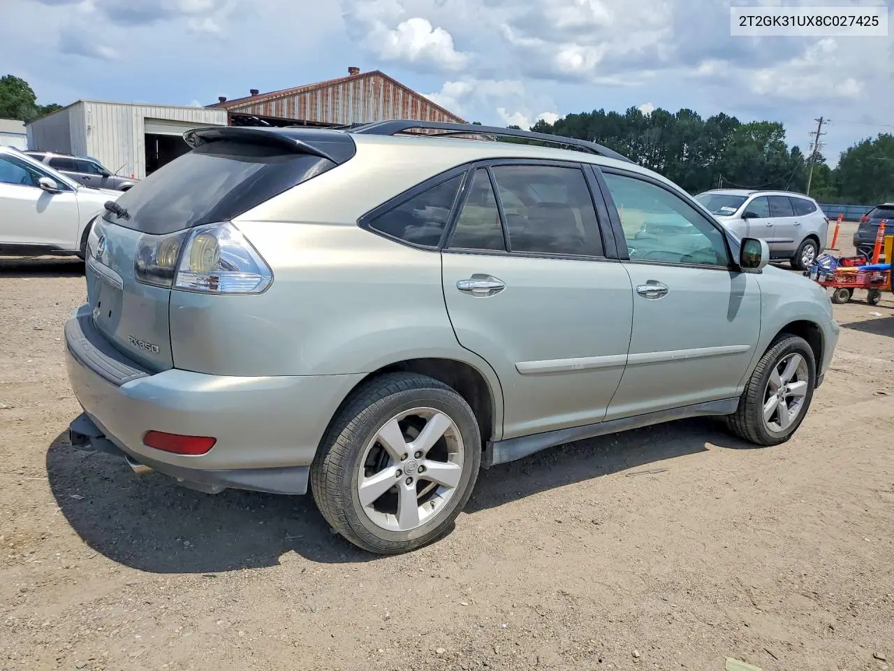 2008 Lexus Rx 350 VIN: 2T2GK31UX8C027425 Lot: 60154236