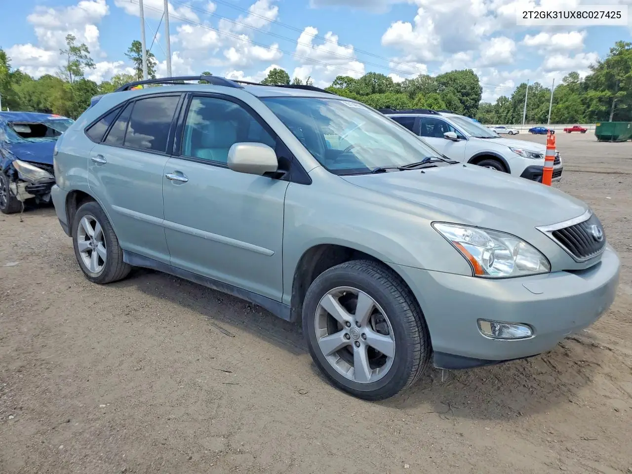 2008 Lexus Rx 350 VIN: 2T2GK31UX8C027425 Lot: 60154236