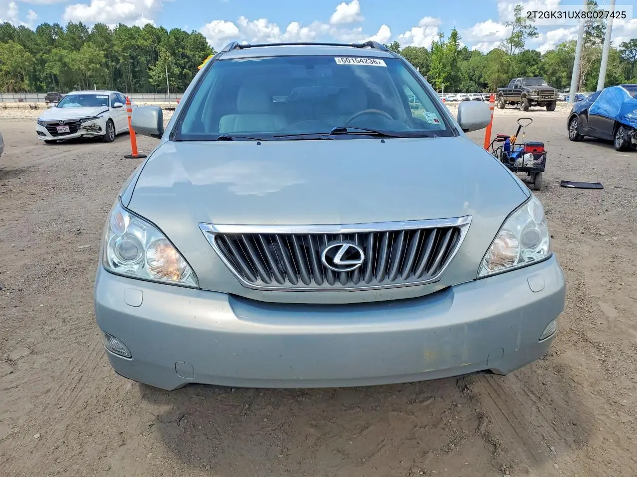 2008 Lexus Rx 350 VIN: 2T2GK31UX8C027425 Lot: 60154236