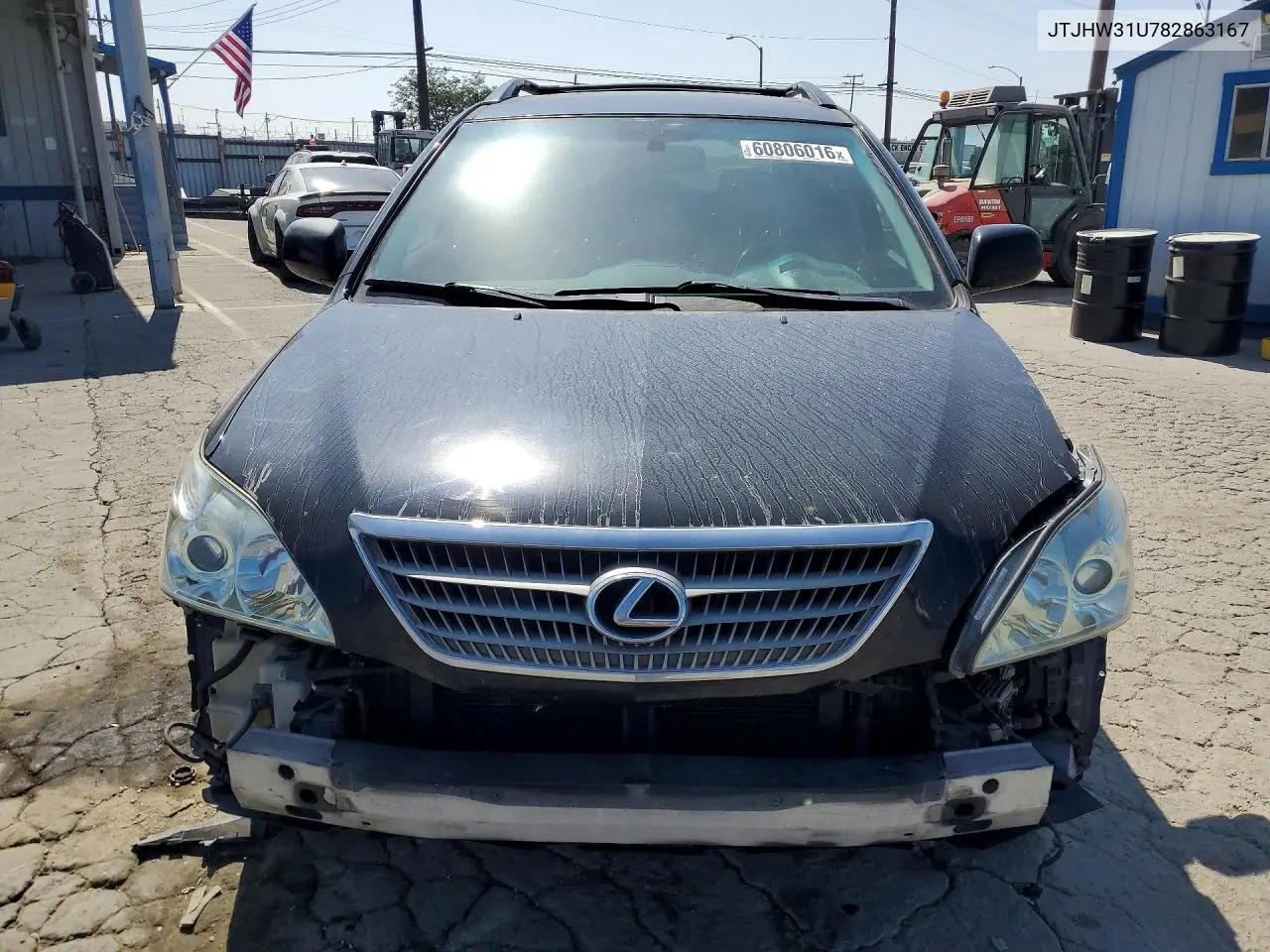 2008 Lexus Rx 400H VIN: JTJHW31U782863167 Lot: 60806016