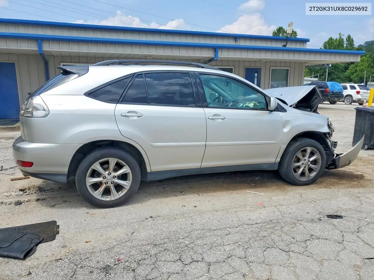 2008 Lexus Rx 350 VIN: 2T2GK31UX8C029692 Lot: 61137006