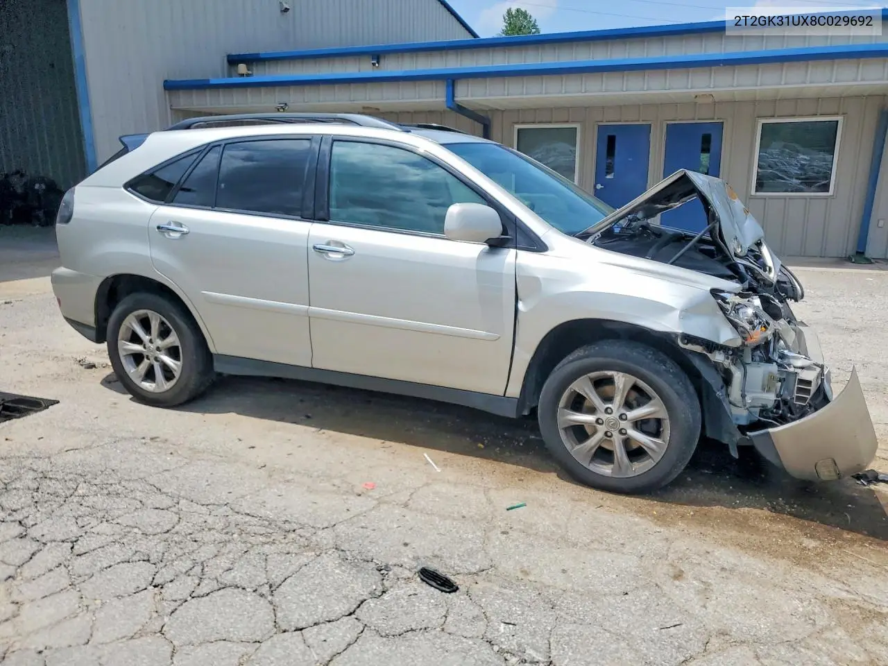 2008 Lexus Rx 350 VIN: 2T2GK31UX8C029692 Lot: 61137006