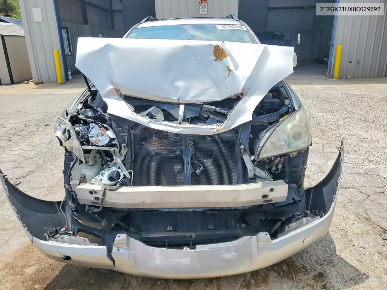 2008 Lexus Rx 350 VIN: 2T2GK31UX8C029692 Lot: 61137006