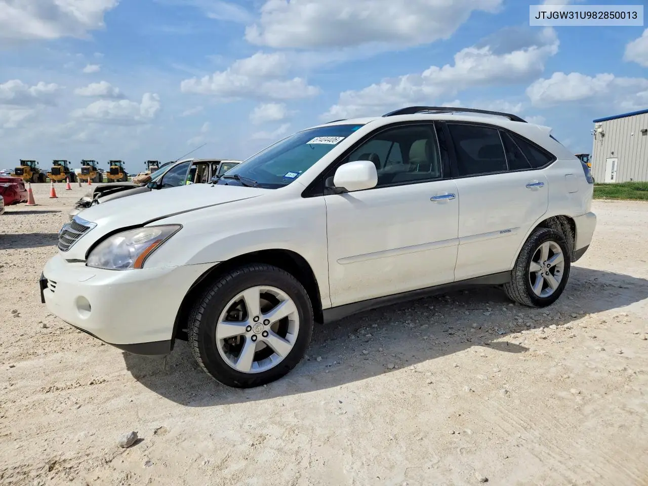 2008 Lexus Rx 400H VIN: JTJGW31U982850013 Lot: 61404406