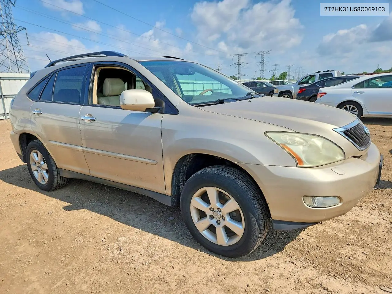 2008 Lexus Rx 350 VIN: 2T2HK31U58C069103 Lot: 61616586
