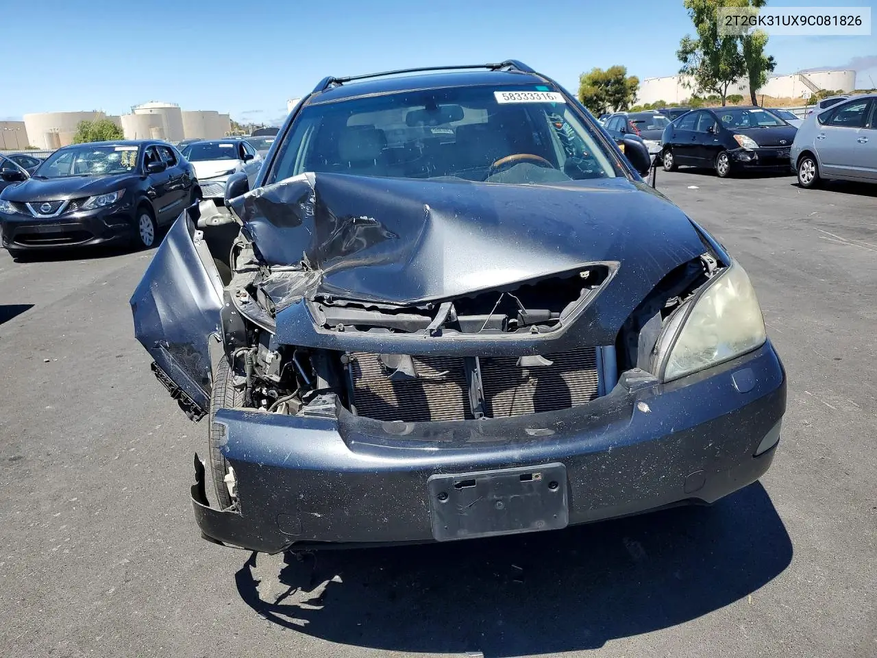 2009 Lexus Rx 350 VIN: 2T2GK31UX9C081826 Lot: 58333316