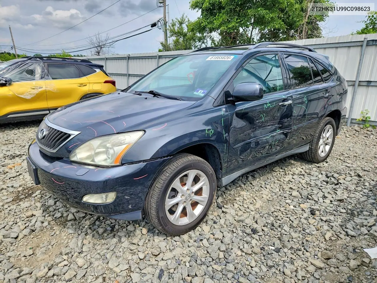 2009 Lexus Rx 350 VIN: 2T2HK31U99C098623 Lot: 61865826