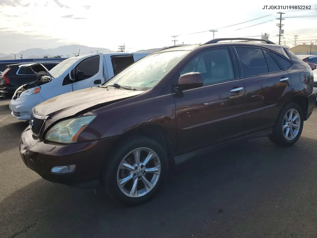 2009 Lexus Rx 350 VIN: JTJGK31U199852262 Lot: 62094256