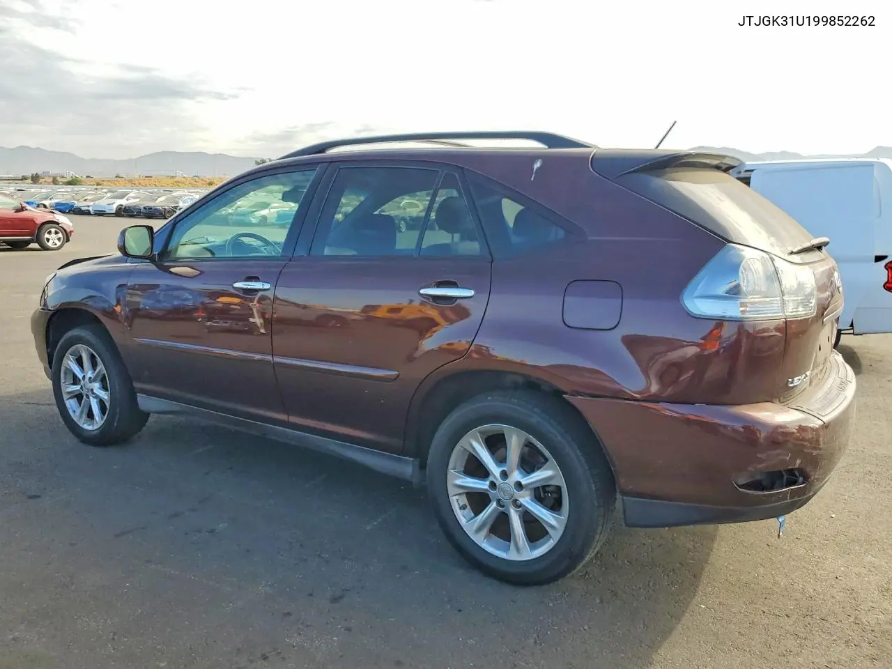 2009 Lexus Rx 350 VIN: JTJGK31U199852262 Lot: 62094256