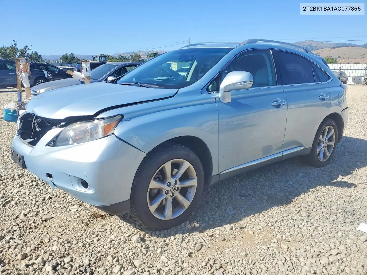 2010 Lexus Rx 350 VIN: 2T2BK1BA1AC077865 Lot: 53807036