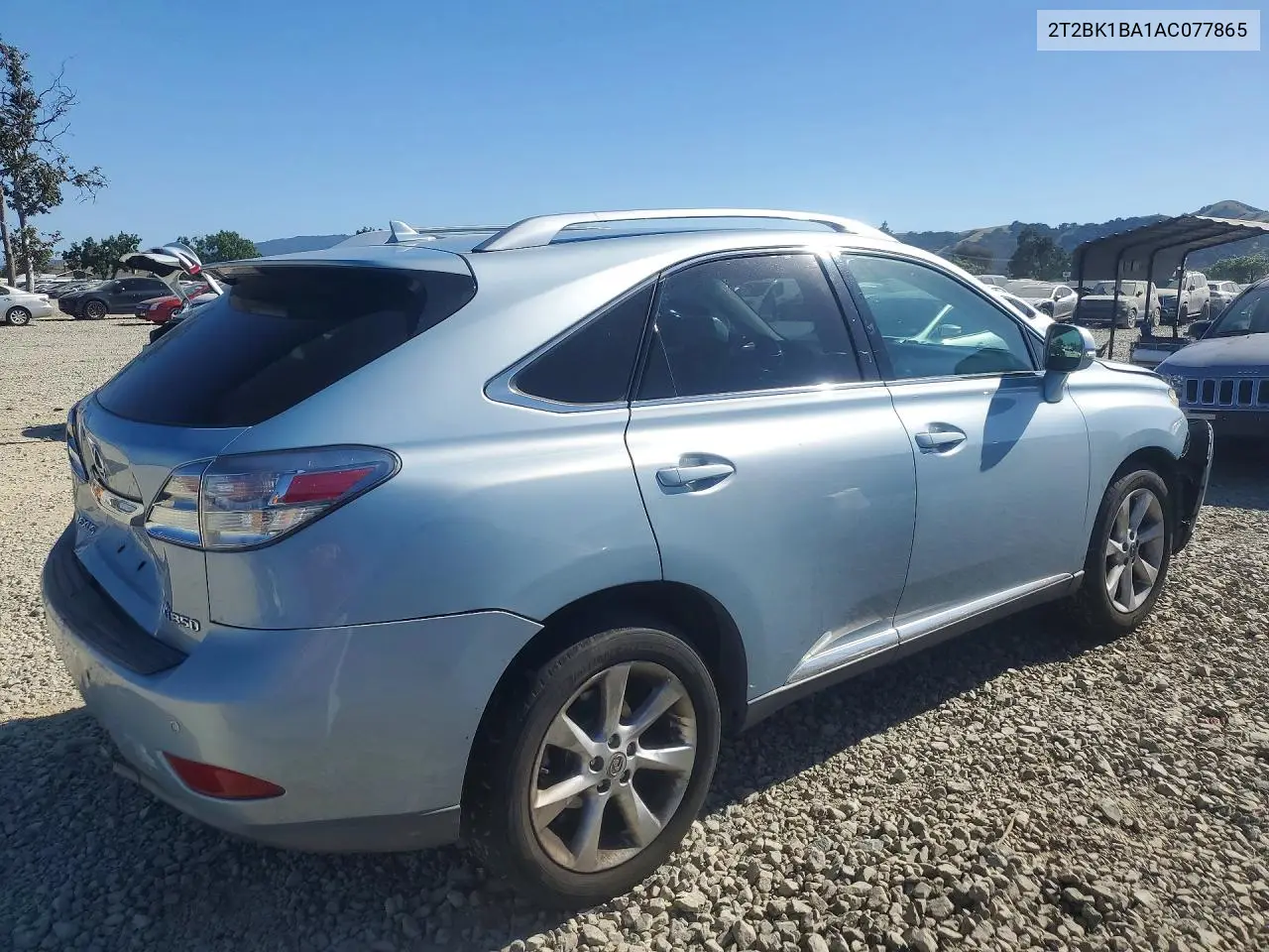 2010 Lexus Rx 350 VIN: 2T2BK1BA1AC077865 Lot: 53807036