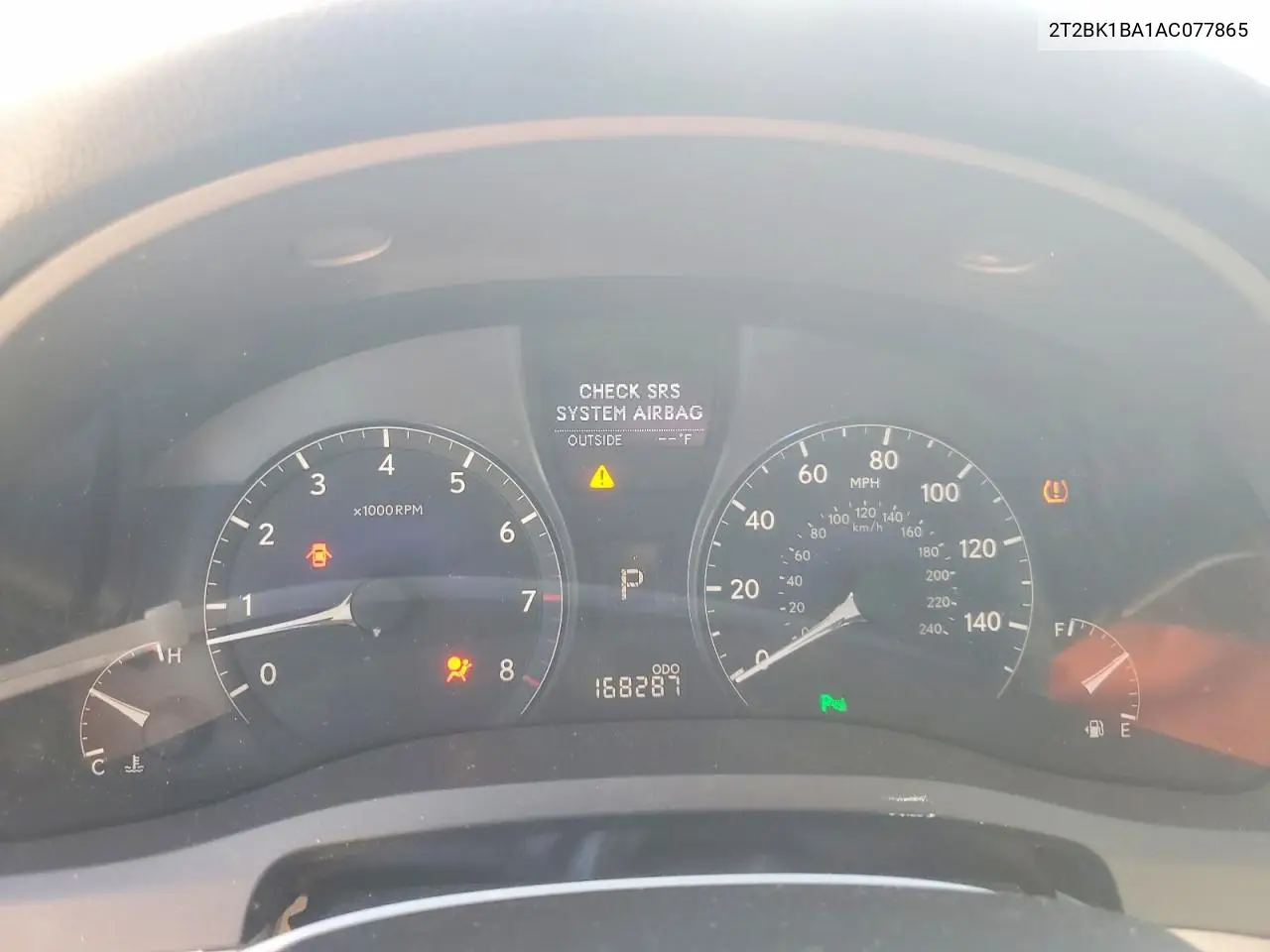 2010 Lexus Rx 350 VIN: 2T2BK1BA1AC077865 Lot: 53807036