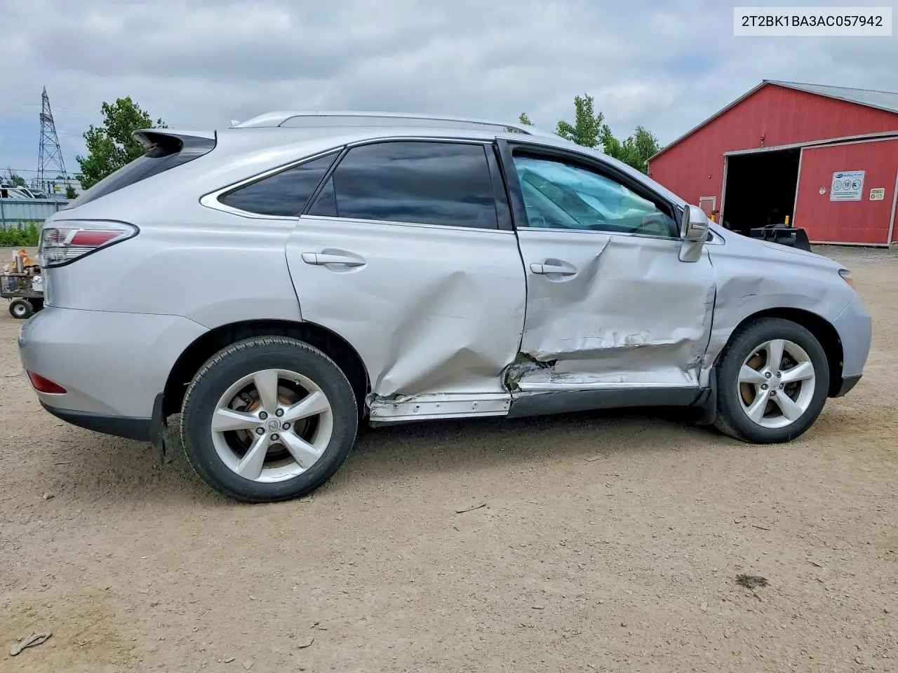 2010 Lexus Rx 350 VIN: 2T2BK1BA3AC057942 Lot: 59647516