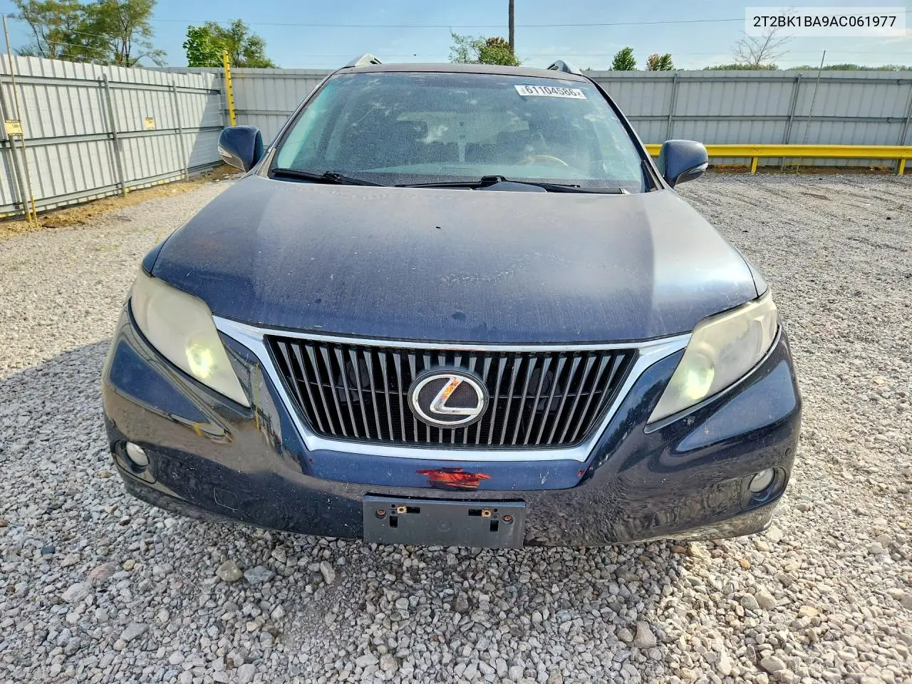 2010 Lexus Rx 350 VIN: 2T2BK1BA9AC061977 Lot: 61104586