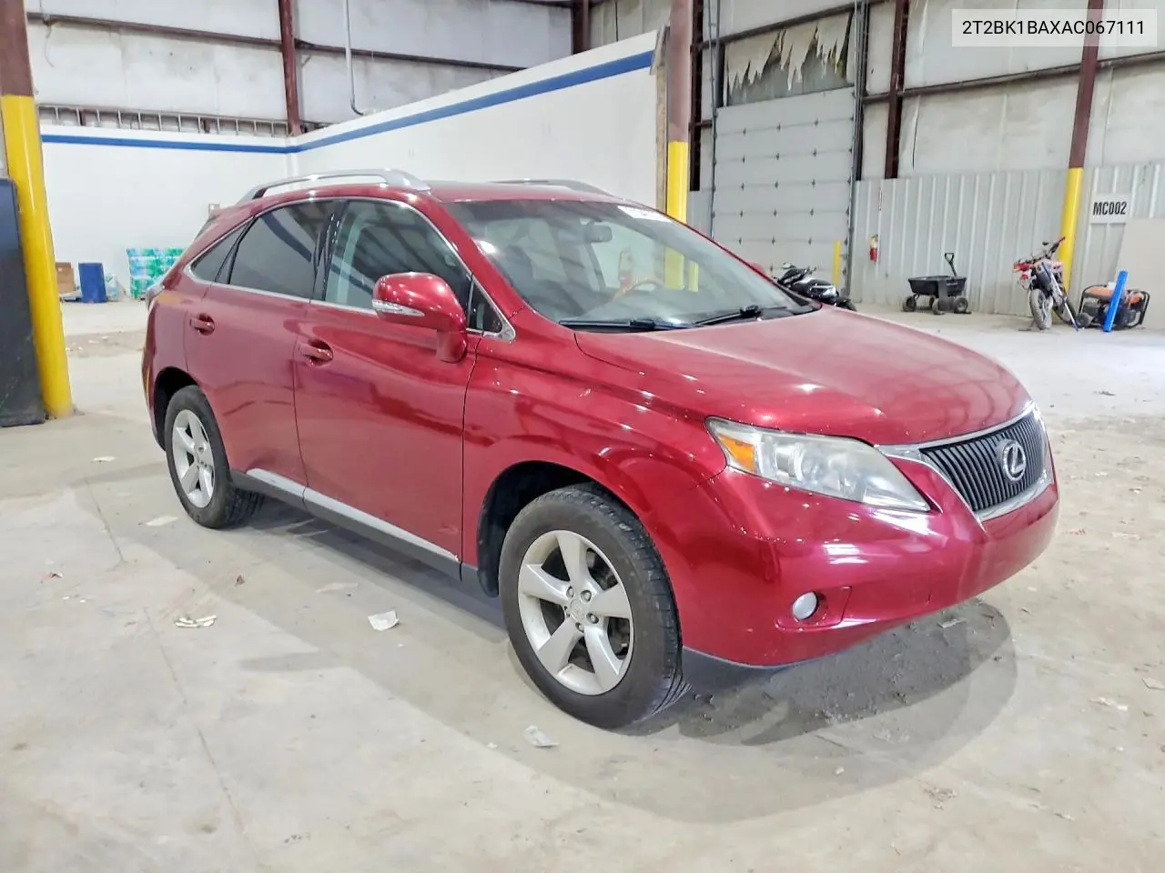 2010 Lexus Rx 350 VIN: 2T2BK1BAXAC067111 Lot: 61546776