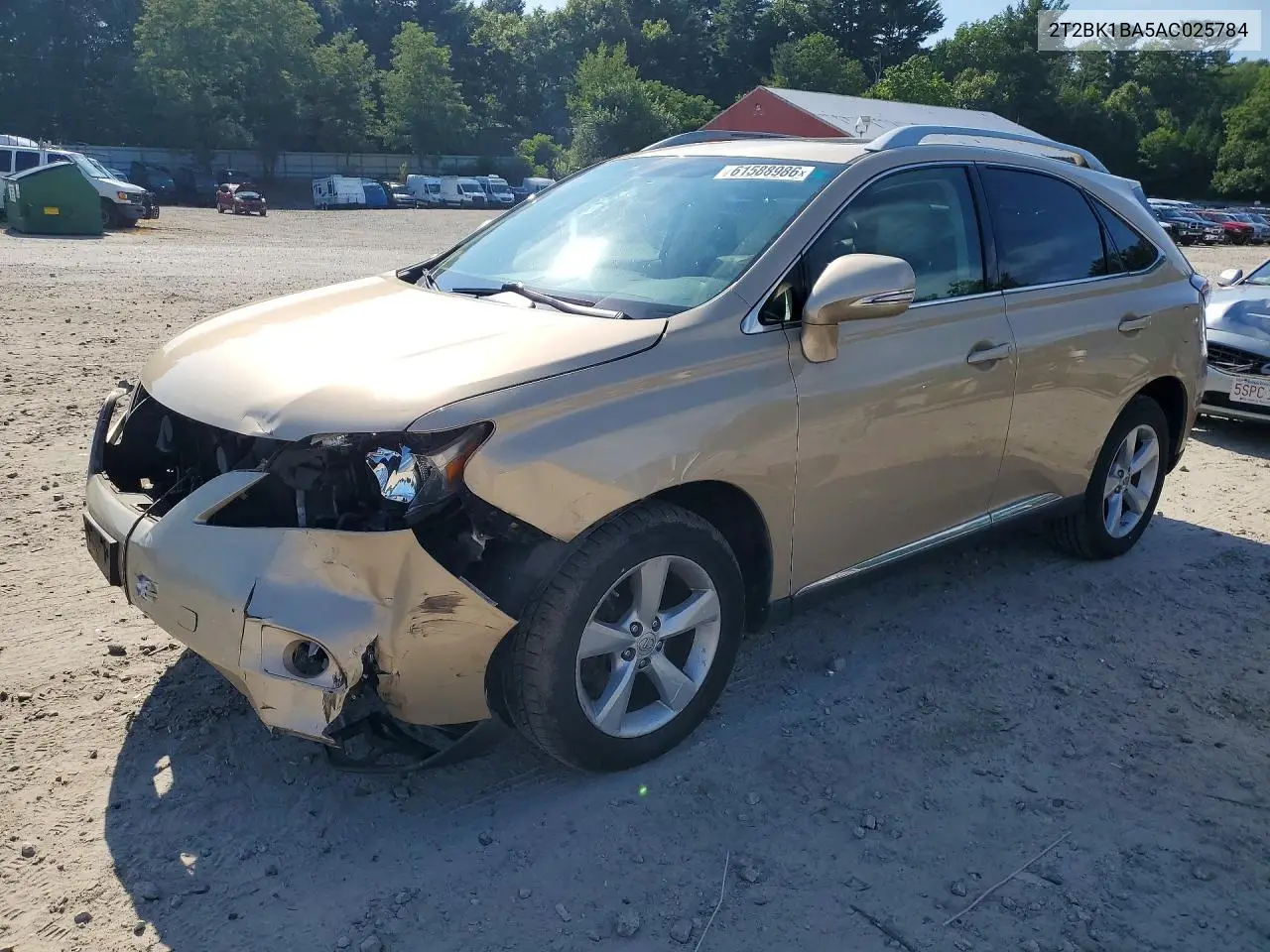 2010 Lexus Rx 350 VIN: 2T2BK1BA5AC025784 Lot: 61588986