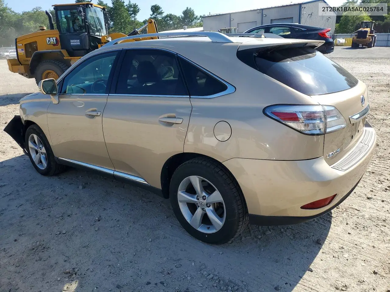 2010 Lexus Rx 350 VIN: 2T2BK1BA5AC025784 Lot: 61588986