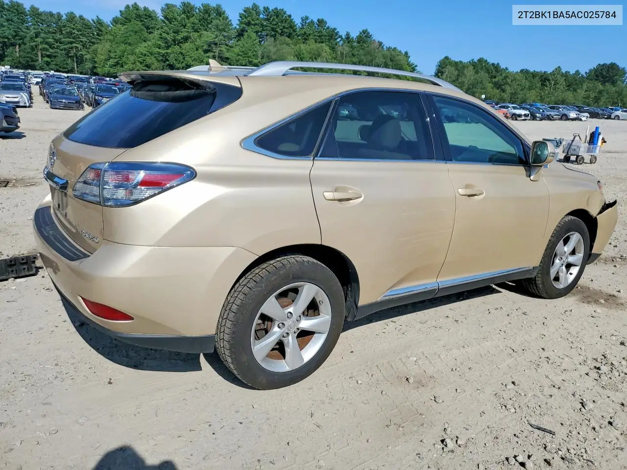 2010 Lexus Rx 350 VIN: 2T2BK1BA5AC025784 Lot: 61588986
