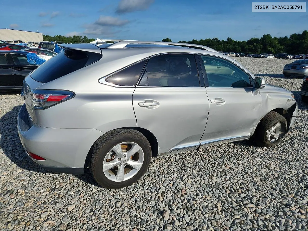 2010 Lexus Rx 350 VIN: 2T2BK1BA2AC058791 Lot: 61812296