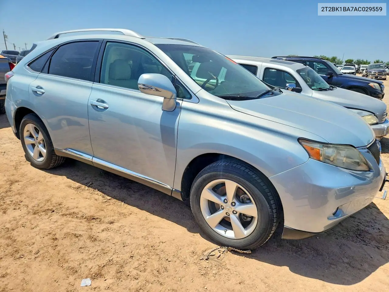 2010 Lexus Rx 350 VIN: 2T2BK1BA7AC029559 Lot: 62020306