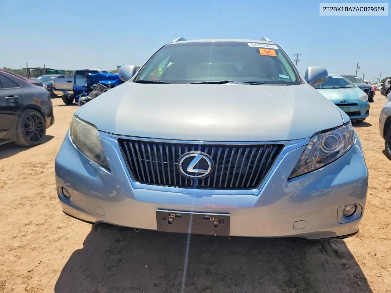 2010 Lexus Rx 350 VIN: 2T2BK1BA7AC029559 Lot: 62020306