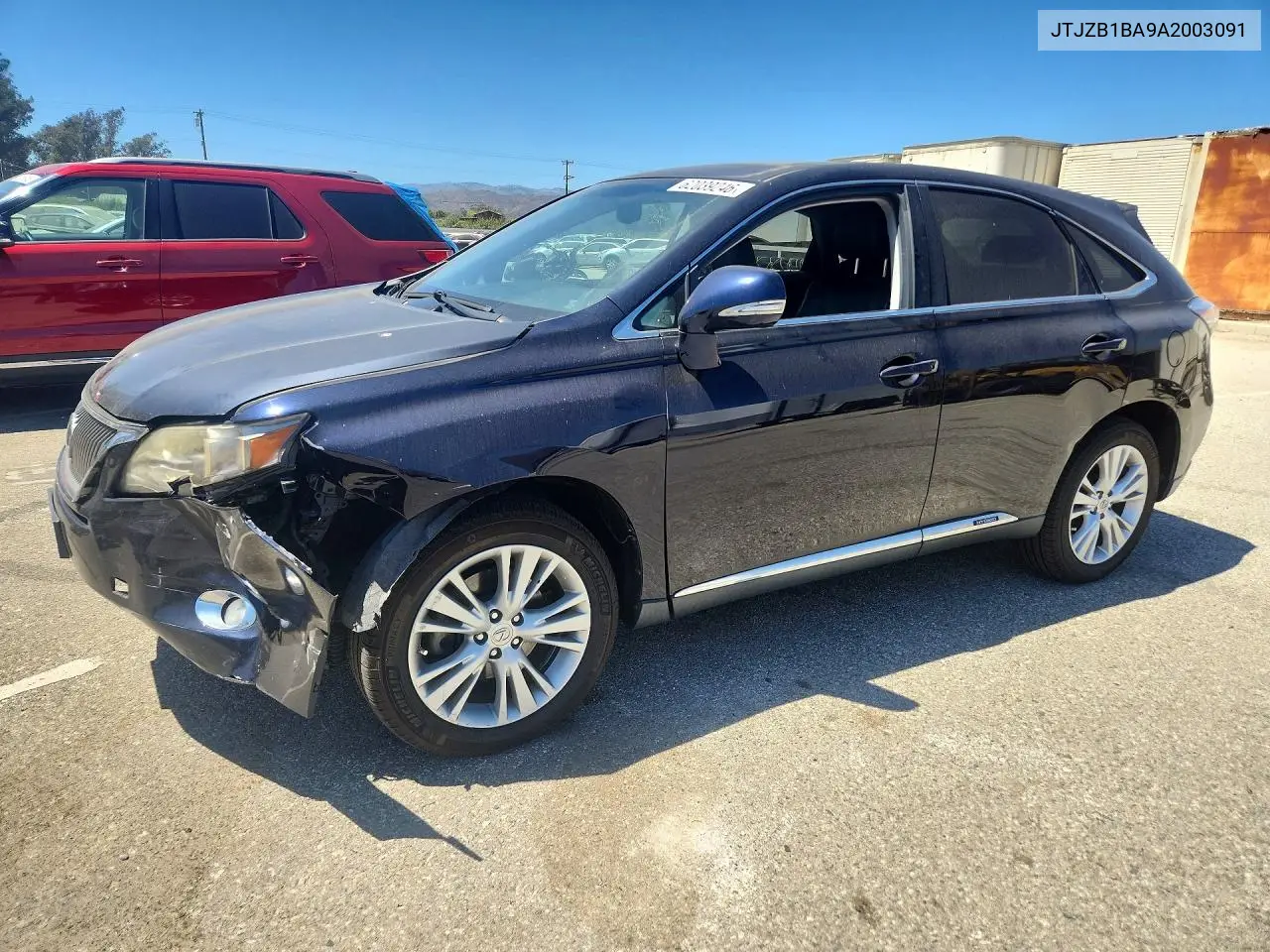 2010 Lexus Rx 450H VIN: JTJZB1BA9A2003091 Lot: 62039246