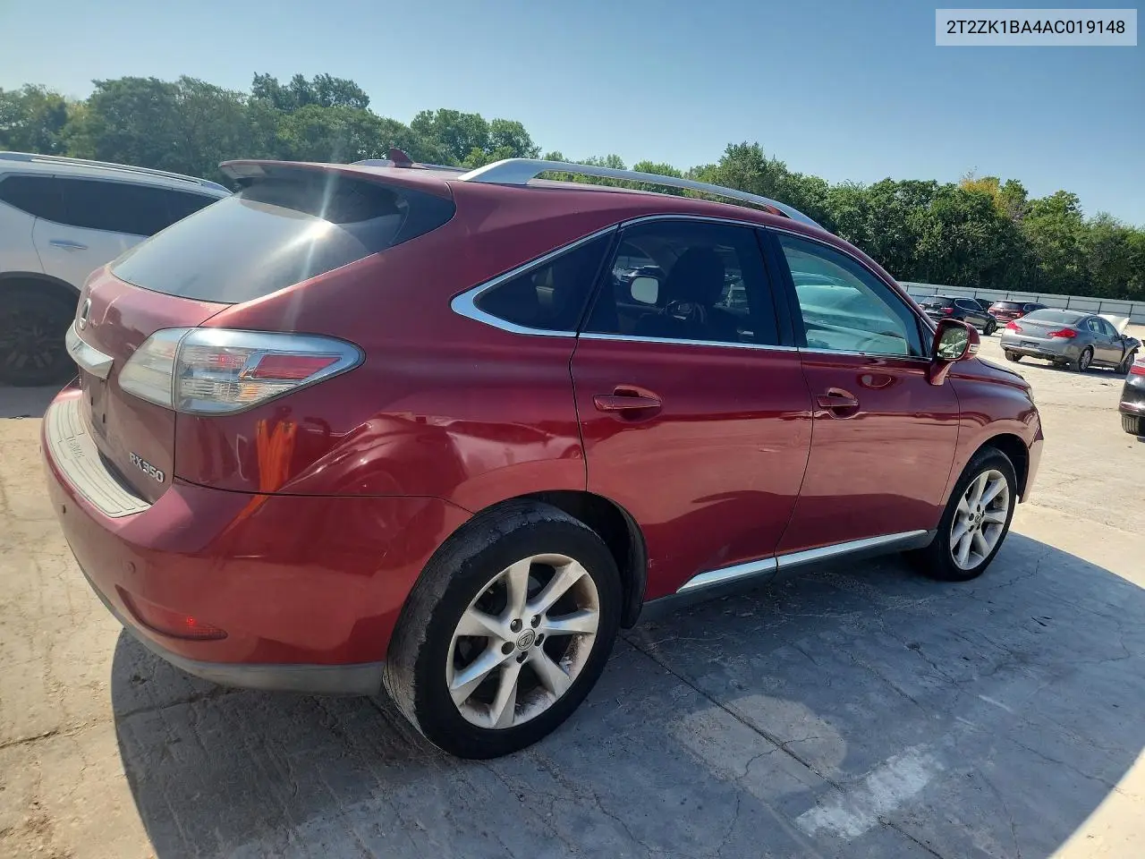 2010 Lexus Rx 350 VIN: 2T2ZK1BA4AC019148 Lot: 62144746