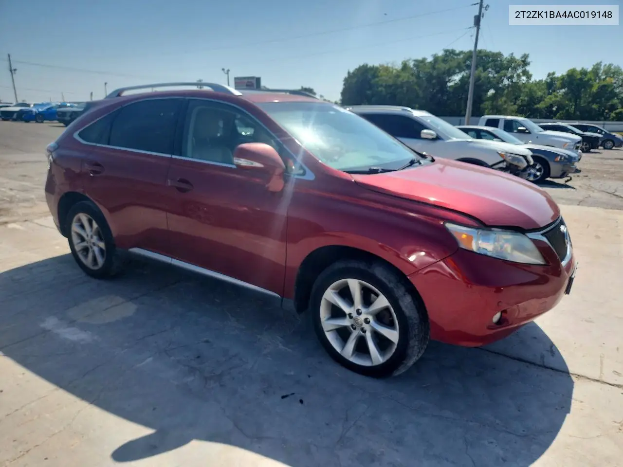 2010 Lexus Rx 350 VIN: 2T2ZK1BA4AC019148 Lot: 62144746