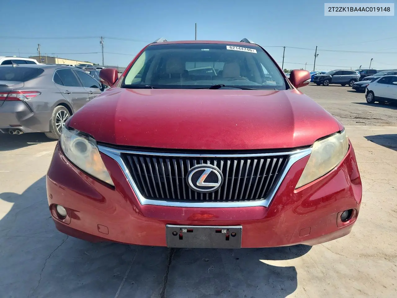 2010 Lexus Rx 350 VIN: 2T2ZK1BA4AC019148 Lot: 62144746